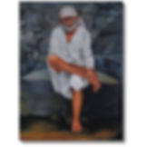 Sai Baba Painting On Canvas