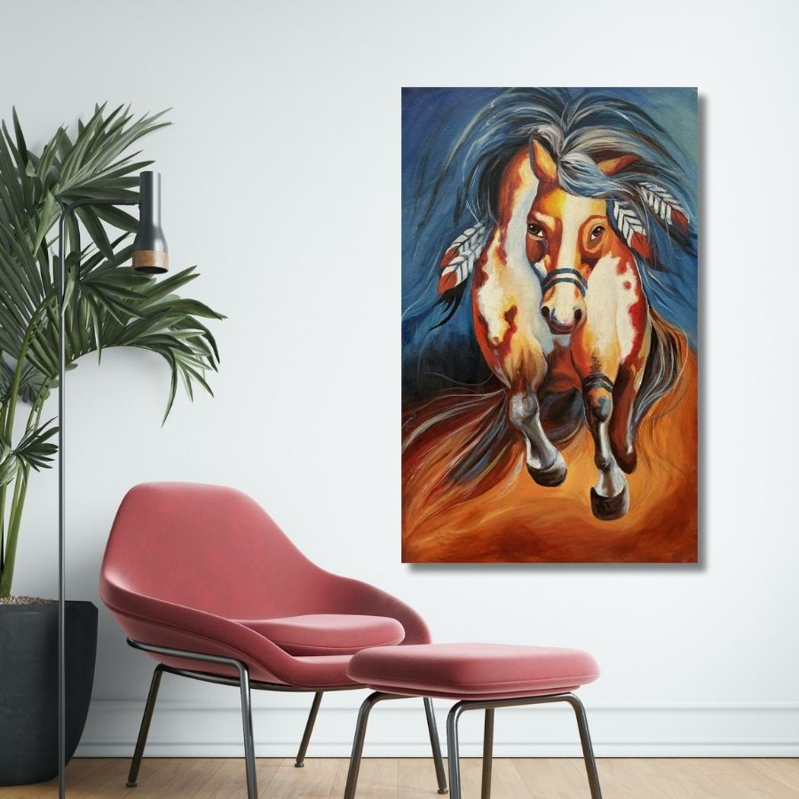 Thumbnail: Acrylic Painting Horse for living room