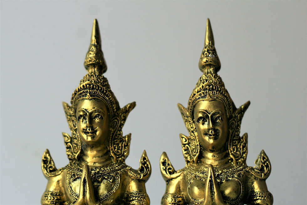 Thumbnail: Gold Thai Thepphanom Pair Statue