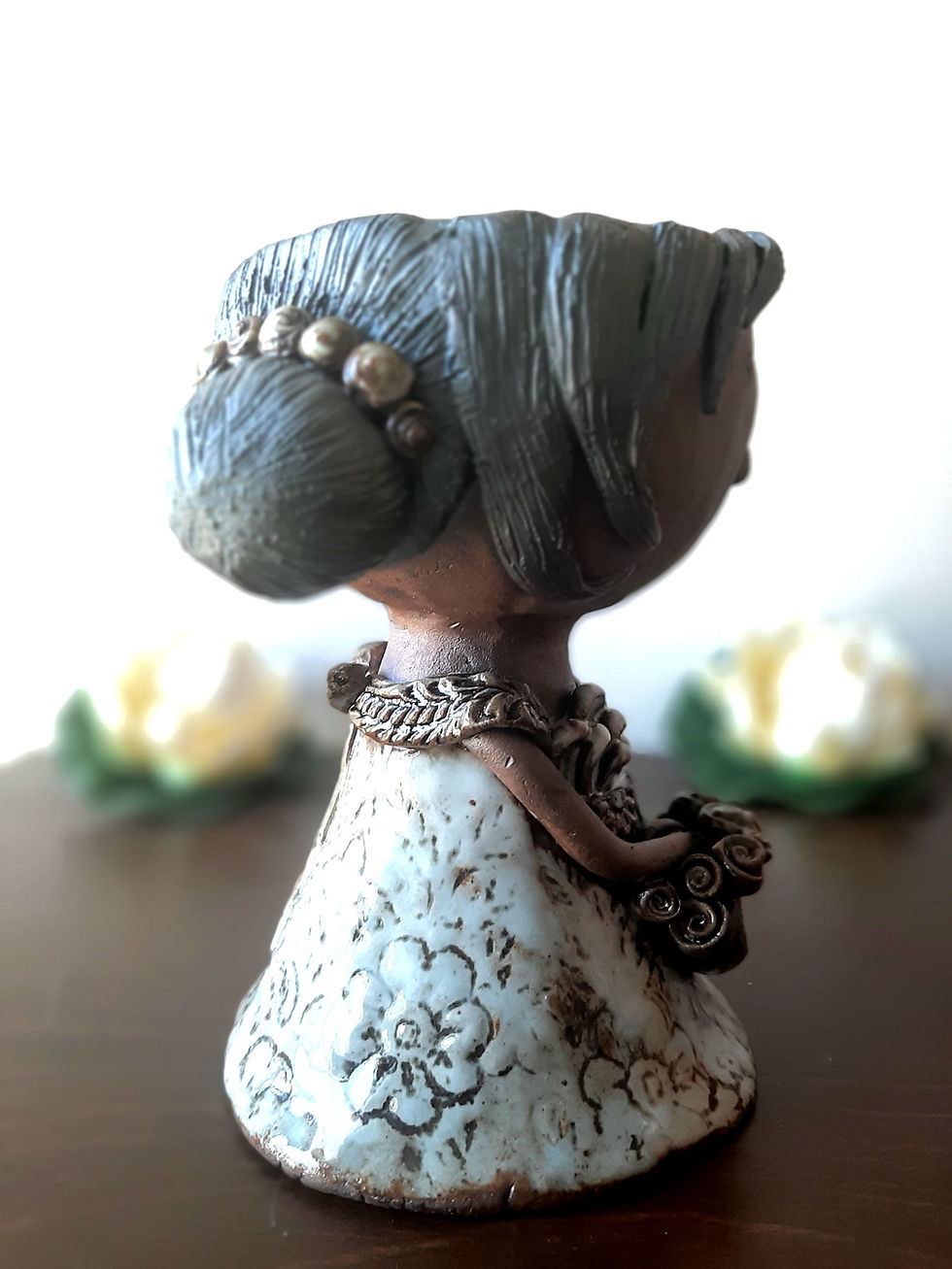 Thumbnail: Handmade Doll - Ceramic Plant Decor