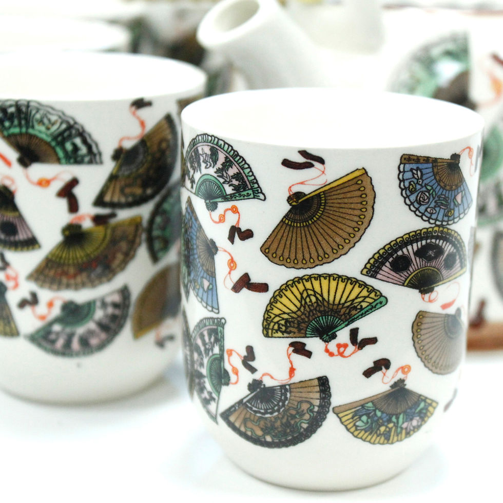 Thumbnail: Herbal Teapot Set - China Fans 🪭