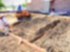 Construction site digging.