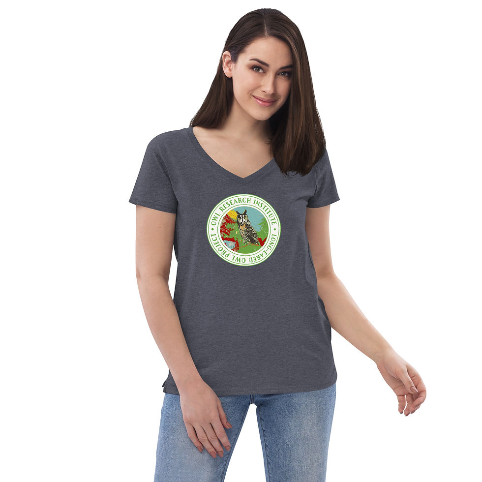 Thumbnail: Long-eared Owl Project V-neck T-shirt (women's)