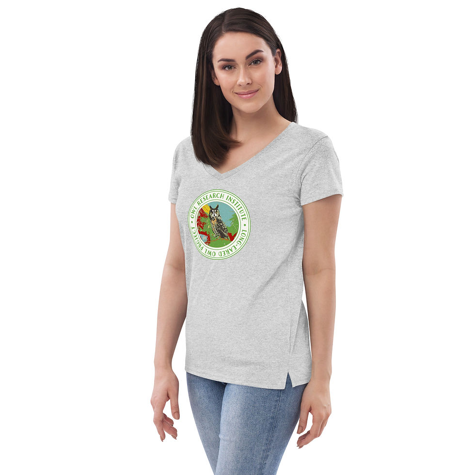 Thumbnail: Long-eared Owl Project V-neck T-shirt (women's)