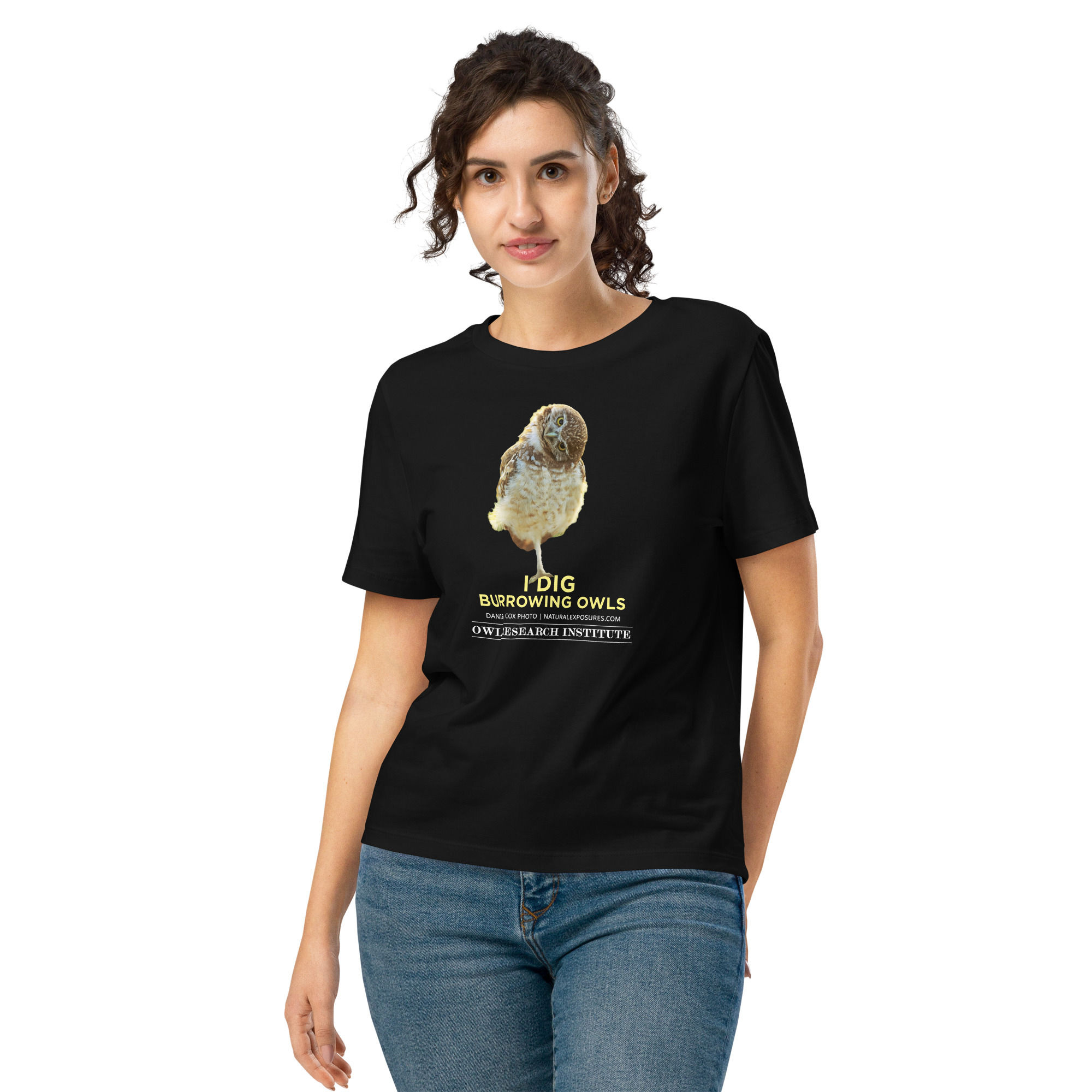 I Dig Burrowing Owls Women’s organic ribbed neck t-shirt