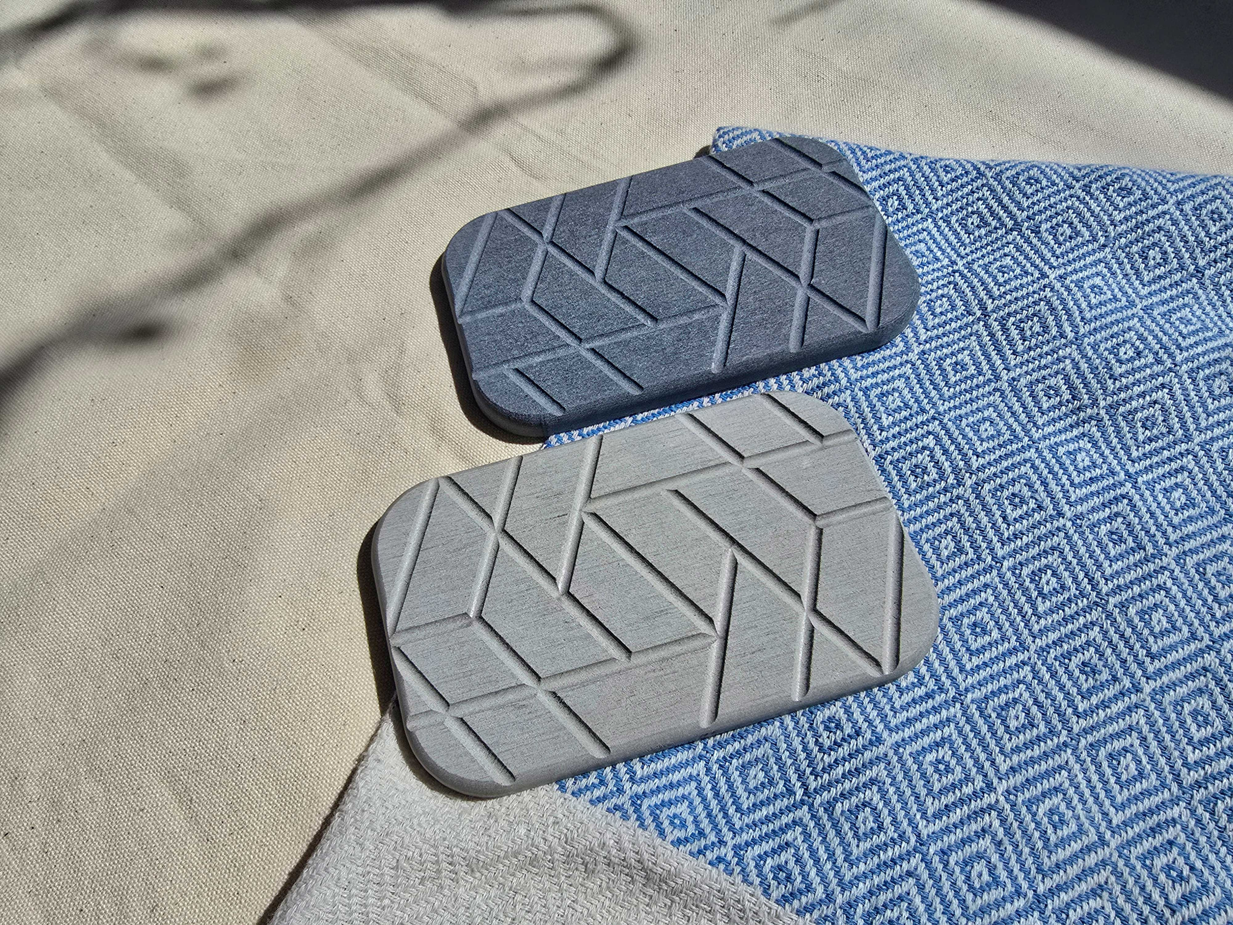 Quick-Dry Geometric Diatomite Soap Dishes