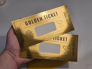 Golden Ticket - Personalised Gift Card