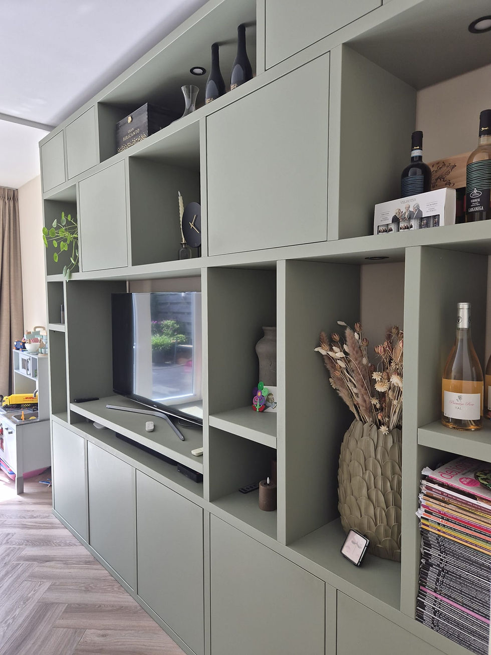 Kastenwand groen