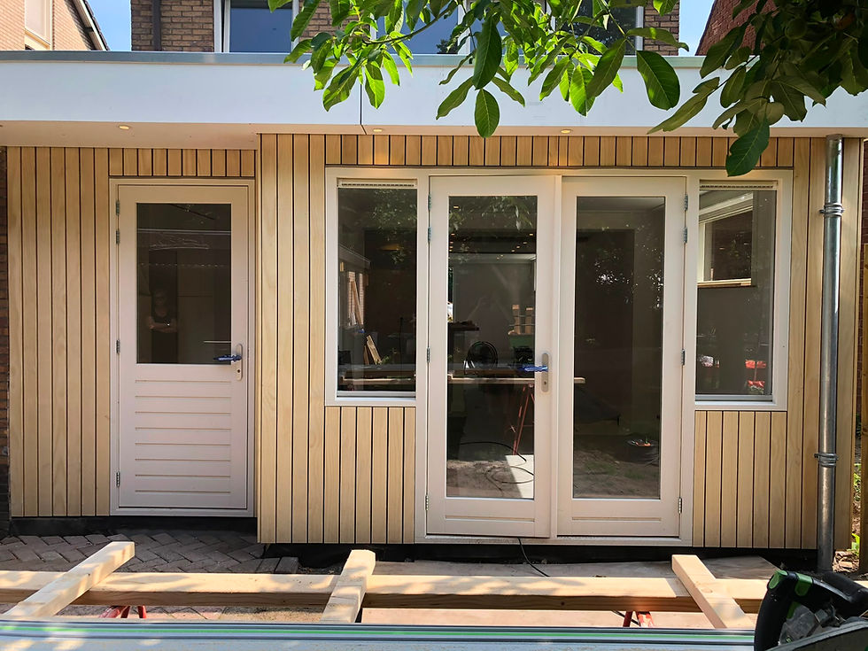 Renovatie van uitbouw
