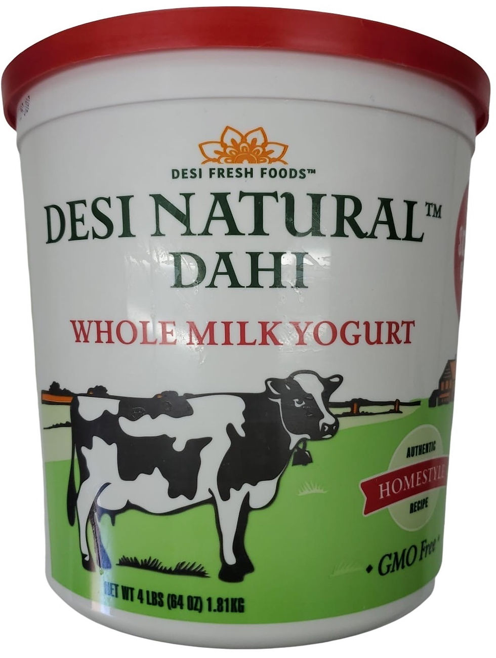 Desi Natural Whole Milk Yogurt 4 LB