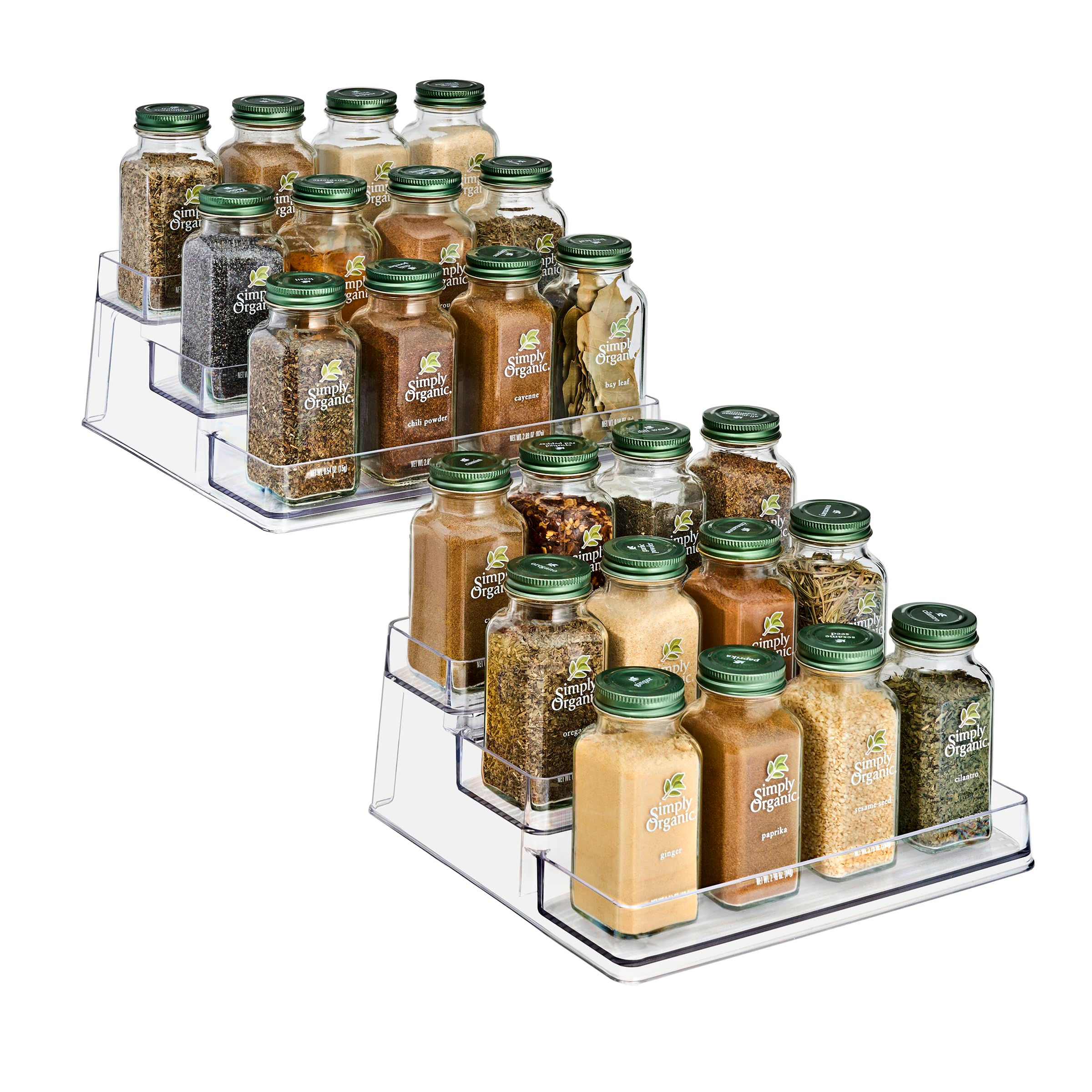 Sorbus Premium 3-Tier Spice Rack Organizer - Acrylic Spice Organization for Cabi