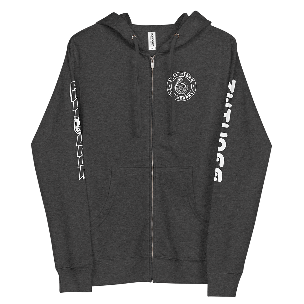 Thumbnail: Fullblown Performance x ZHTunes Unisex fleece zip up hoodie