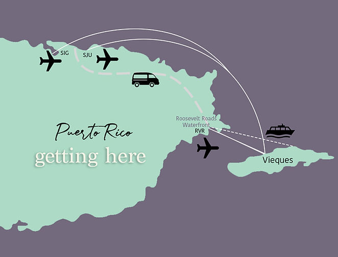 Image showing how to get from main island Puerto Rico to Vieques Island