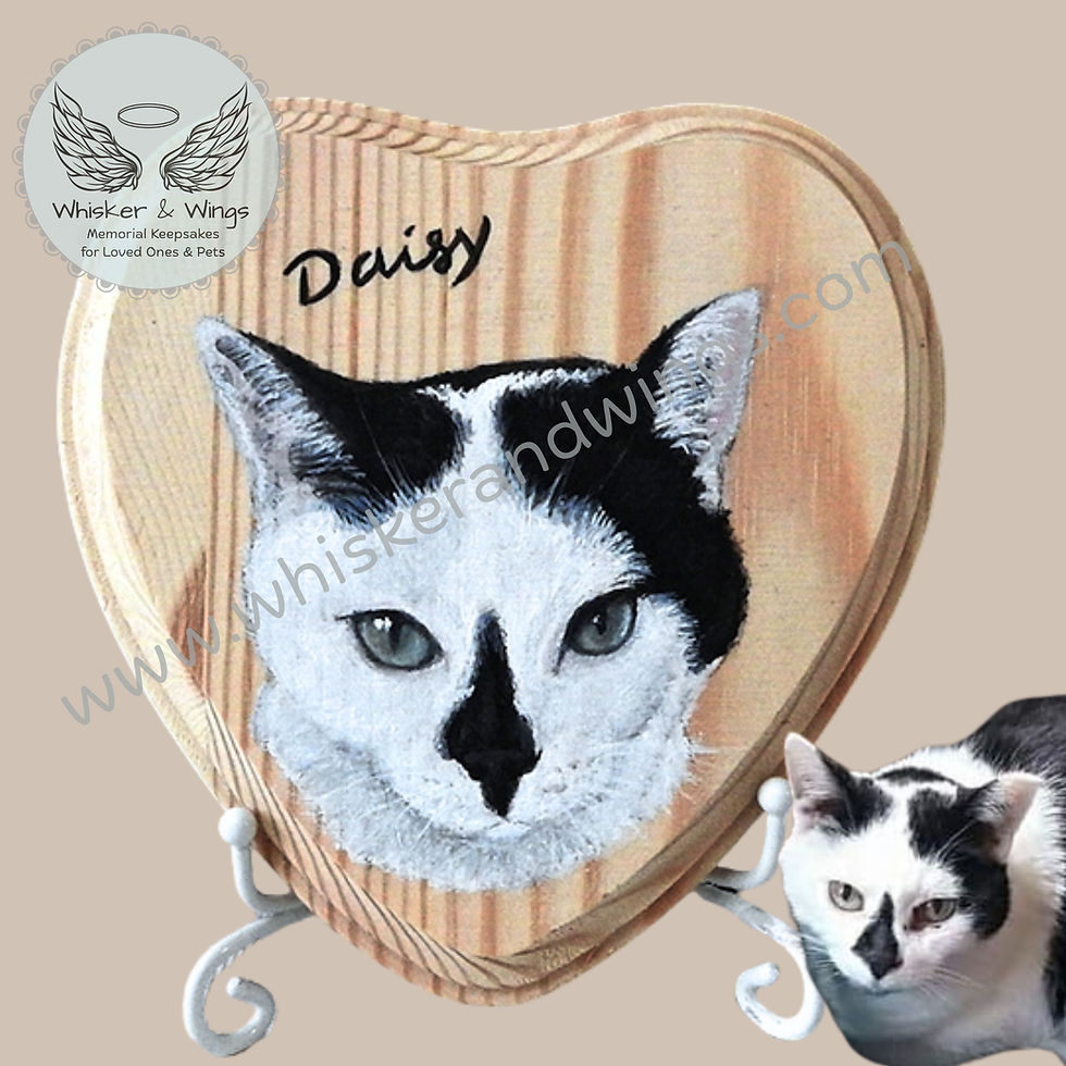 Thumbnail: 5" Wood  Heart Plaque Portrait