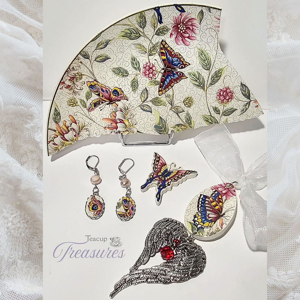 Thumbnail: Butterfly Royal Tudor Heirloom China Ornament