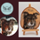 Thumbnail: 4" Portrait Woodslice Portrait on Easel