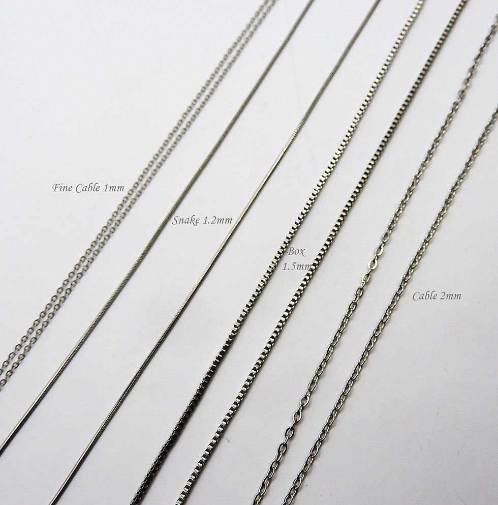 Thumbnail: 2mm Stainless Steel Cable Chain 16" & 18"