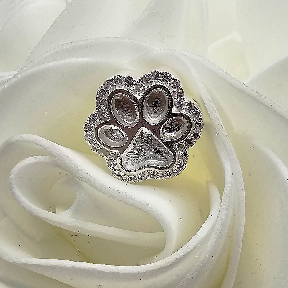 Thumbnail: Pawprint Crystal Pandora Charm