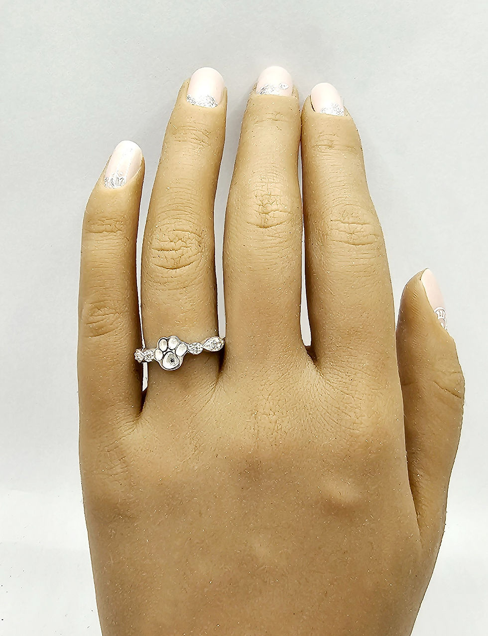 Thumbnail: Pawprint Crystal Band Ring