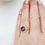 Thumbnail: Round CZ Halo Ring 7mm