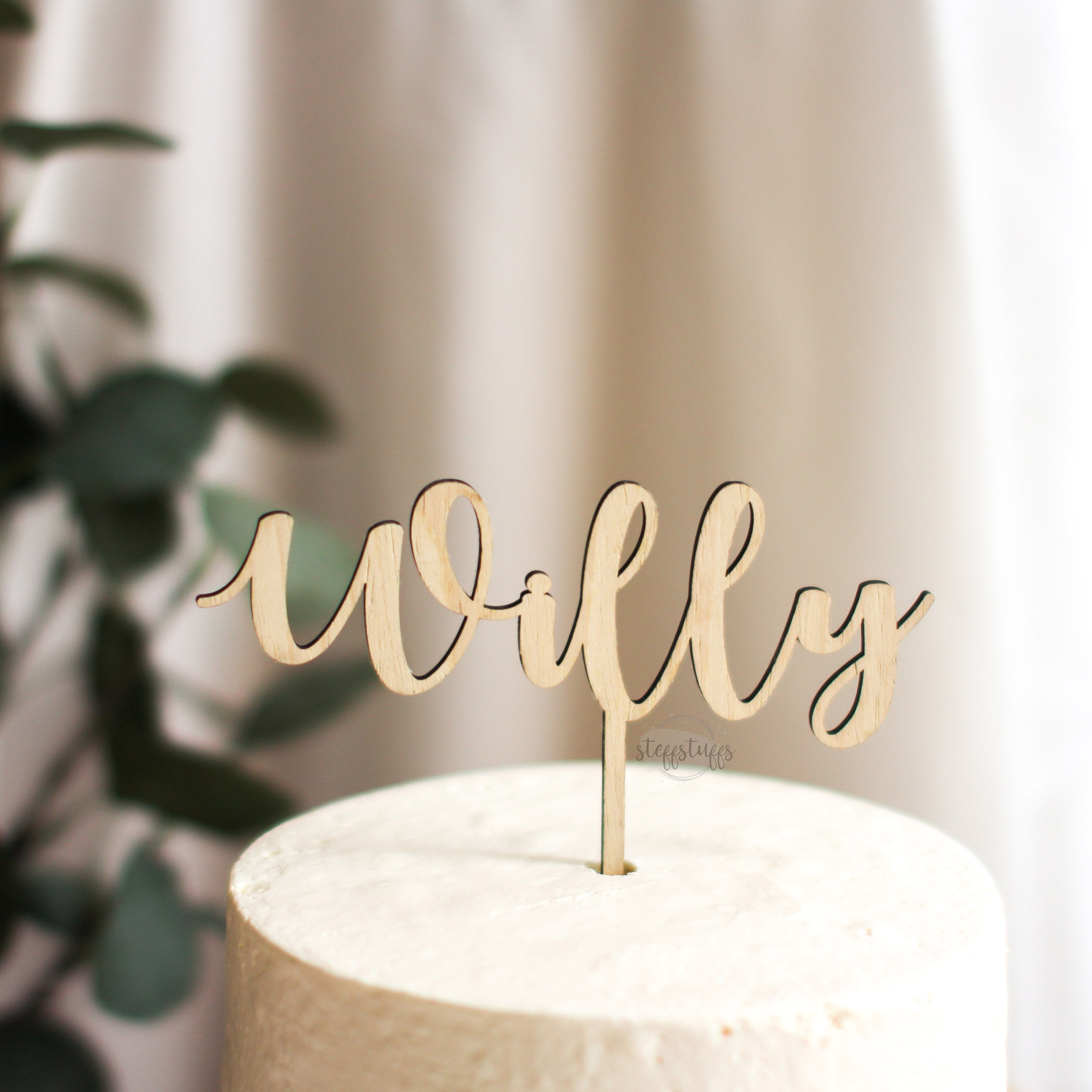 Name Cake Topper - Single Word