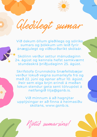 Gleðilegt sumar!
