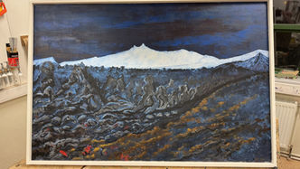 Uppboð á málverki