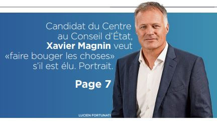 Portrait dans la Tribune de Genève