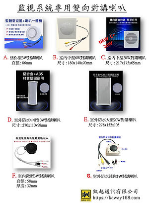 監視系統專用雙向對講喇叭綜合DM-圖片1.jpg