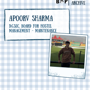 BHM DGSec (Maintenance) - Apoorv Sharma