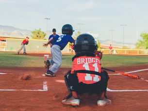 Kids playing softball