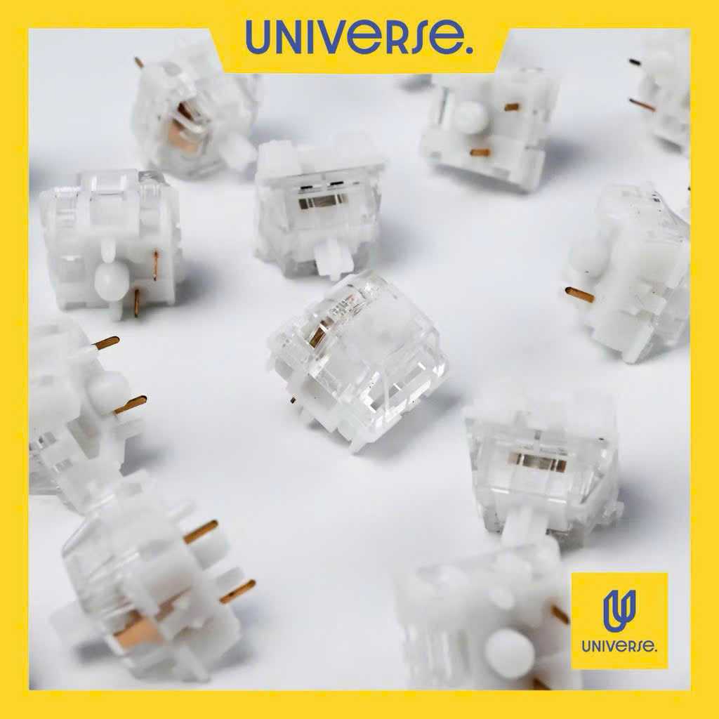 10 Switch Outemu Jade White Linear 45g Công Tắc Bàn Phím Cơ 5 Pin