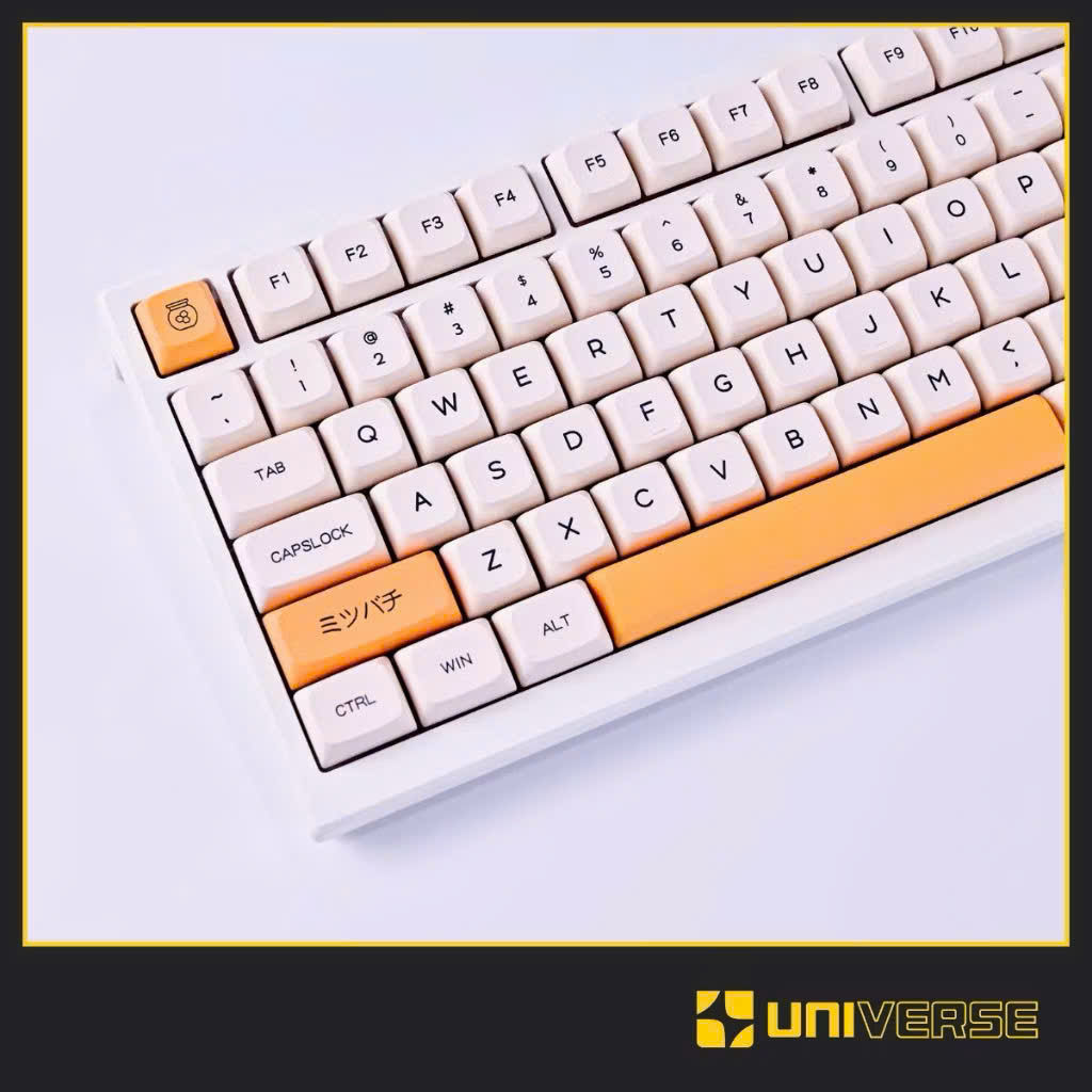 Keycap Honey Milk PBT In Dyesub Profile XDA 140 Nút Bàn Phím Cơ