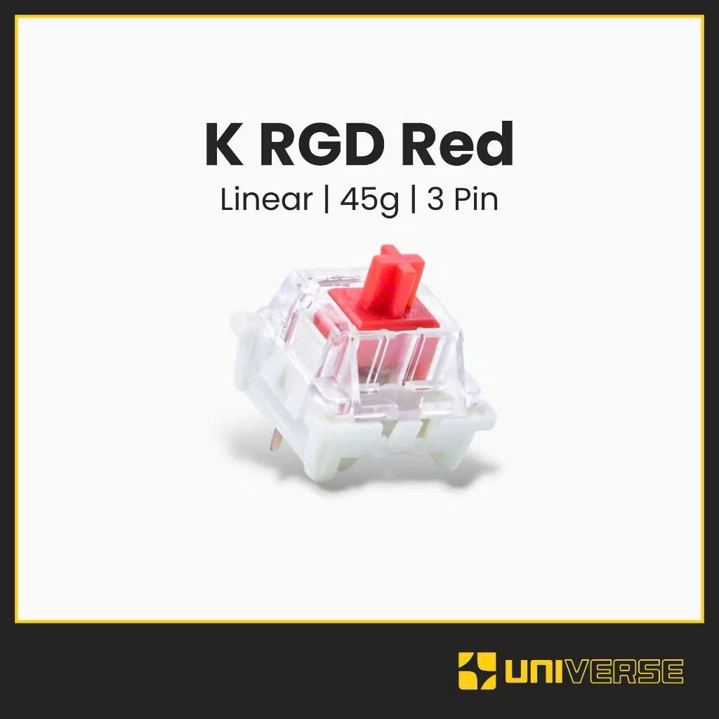10 Switch KRGD Red Blue Brown Black Công Tắc Bàn Phím Cơ 3 Pin