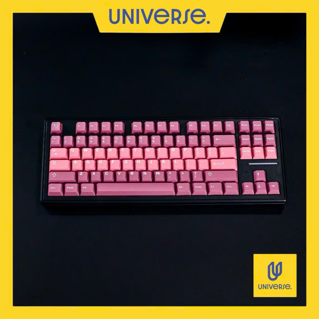 Keycap Affield Hồng ABS Doubleshot Profile OEM 121 Nút Bàn Phím