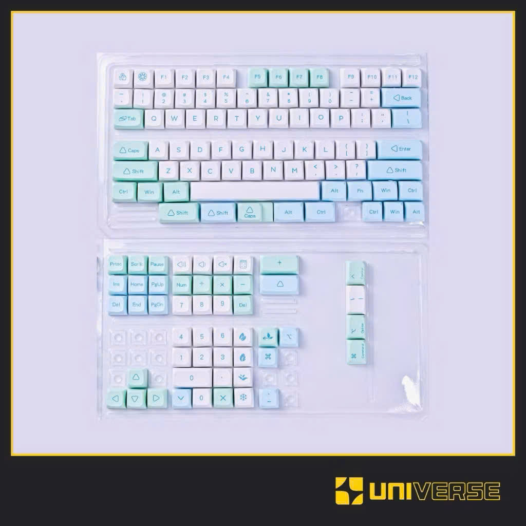 Keycap Winter Keycap PBT In Dyesub Profile XDA 132 Nút Bàn Phím Cơ