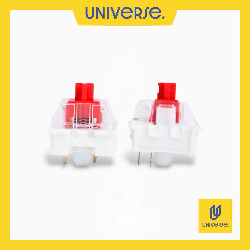10 Switch KTT Content Red Linear 45g Công Tắc Bàn Phím Cơ 3 Pin Prelube