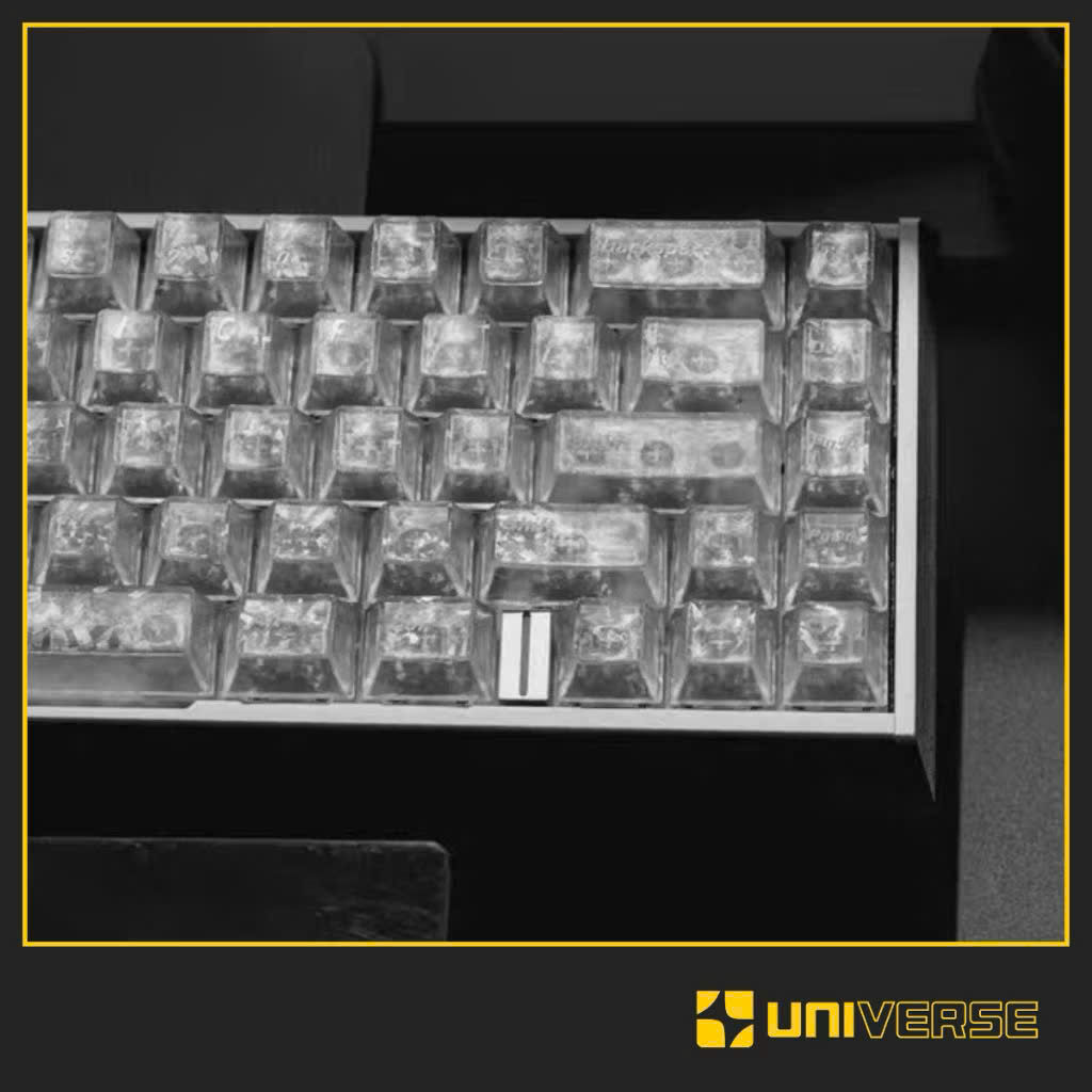 Keycap Vân Carbon Fiber Xuyên Led PC UV Print Profile Cherry 132 Nút