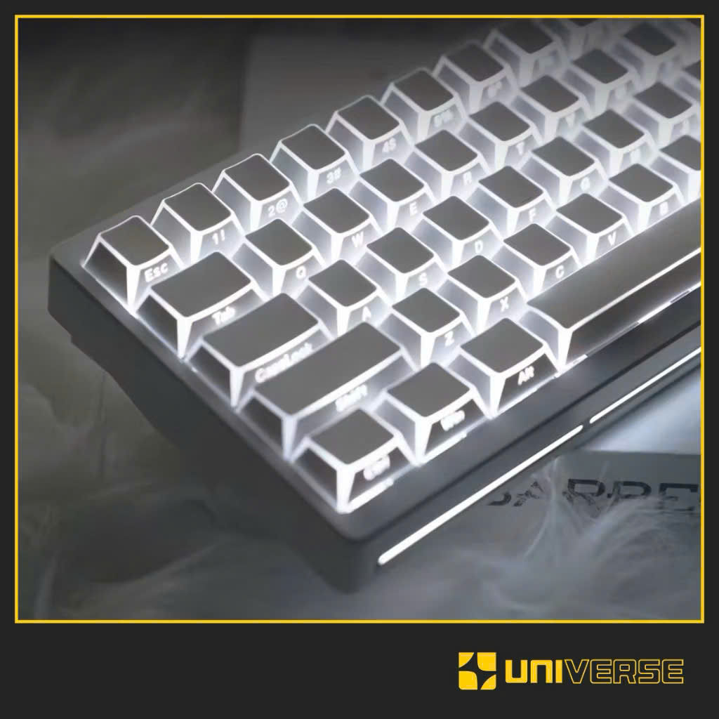 Keycap Shadow 3.0 Xuyên Led Mạch Xuôi PBT Profile Cherry 134 Nút