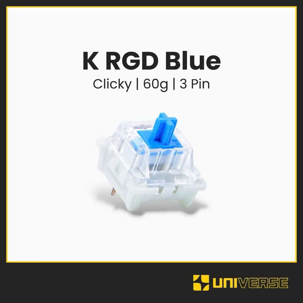 10 Switch KRGD Red Blue Brown Black Công Tắc Bàn Phím Cơ 3 Pin