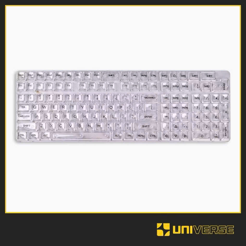 Keycap Trong Suốt Crystal Xuyên Led Nhựa PC in UV Profile MDA 132 Nút