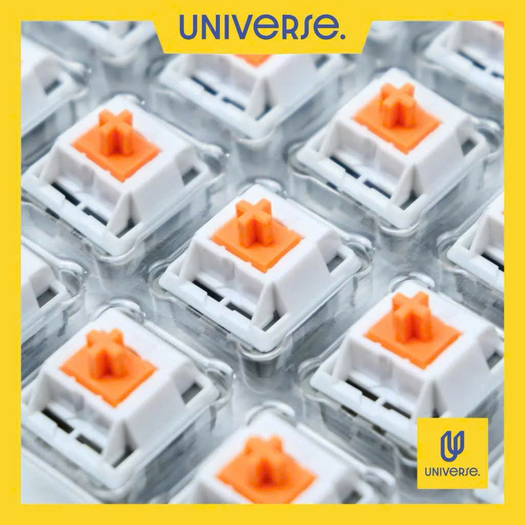 10 Switch Flaming Skull Orange Linear 45g Công Tắc Bàn Phím Cơ 5 Pin