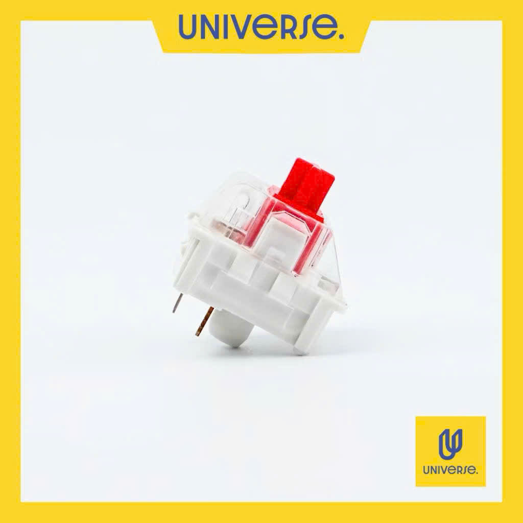 10 Switch JERRZI Red Linear 45g Công Tắc Bàn Phím Cơ 3 Pin Prelube