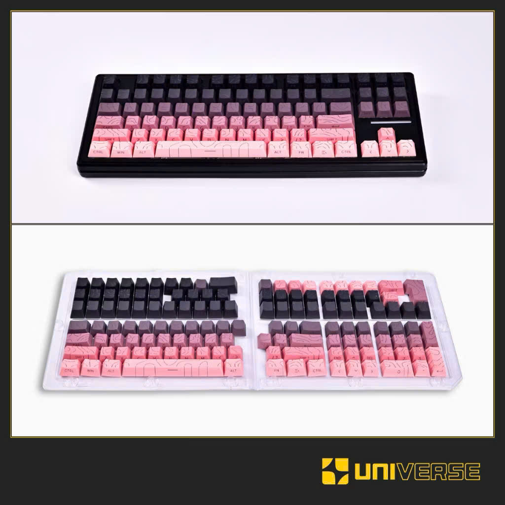 Keycap Contour 4.0 Mạch Xuôi Xuyên LED Đường Viền Doubleshot PBT Profile Cherry