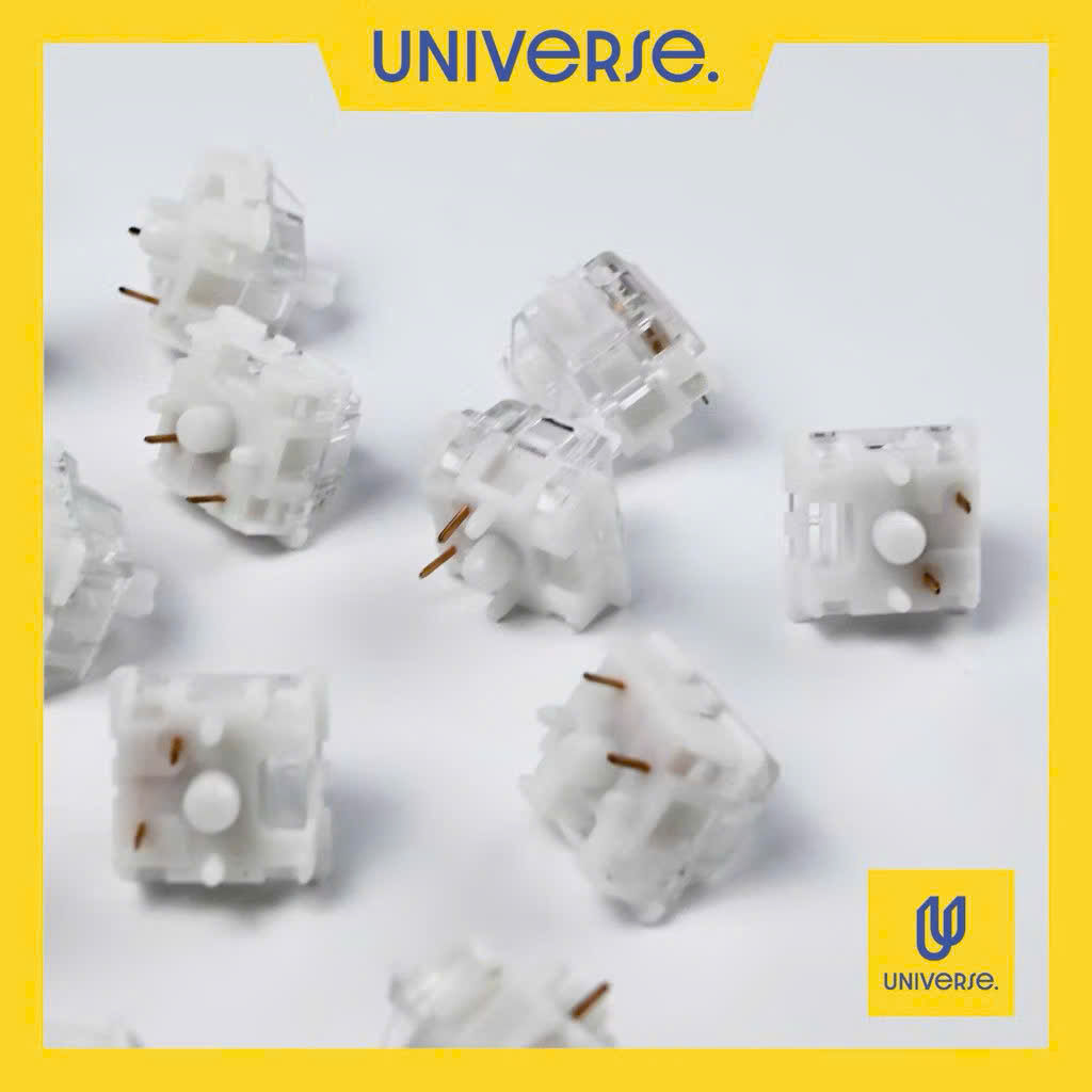 10 Switch Outemu Jade White Linear 45g Công Tắc Bàn Phím Cơ 5 Pin