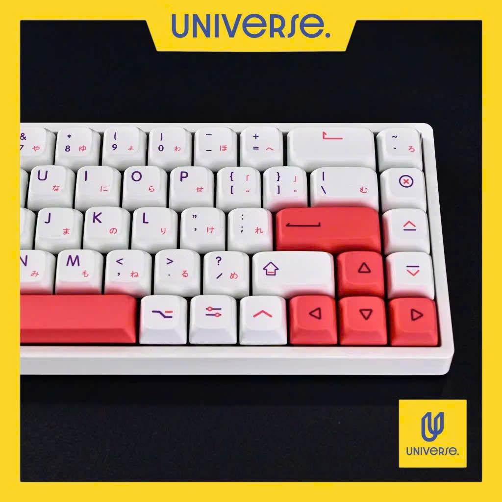 Keycap Wear Pink PBT In Dyesub Profile XDA 126 Nút Bàn Phím Cơ