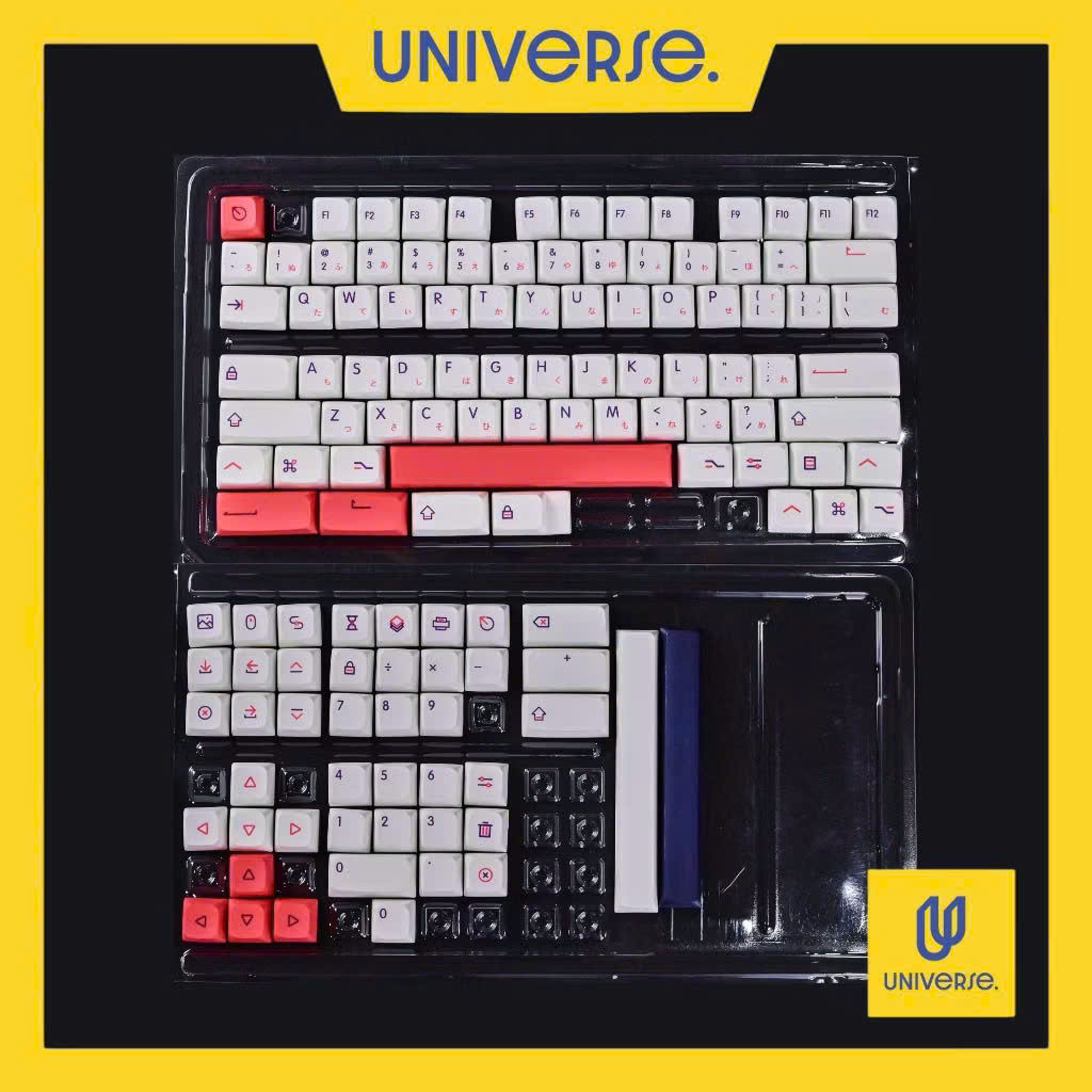 Keycap Wear Pink PBT In Dyesub Profile XDA 126 Nút Bàn Phím Cơ