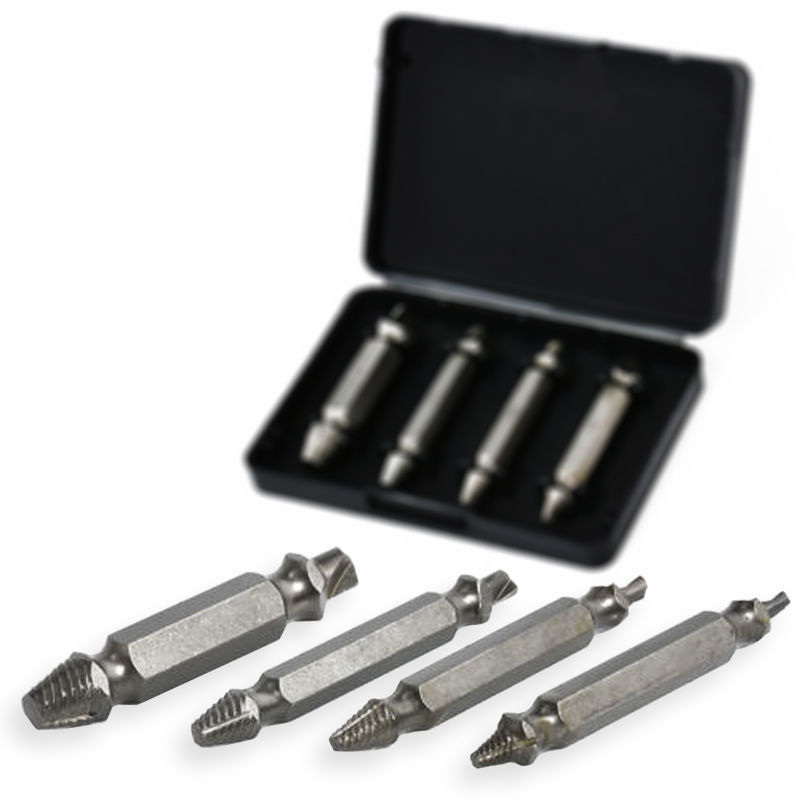 Juego De 4 Extractores - Para Tornillos Y Pernos Barridos