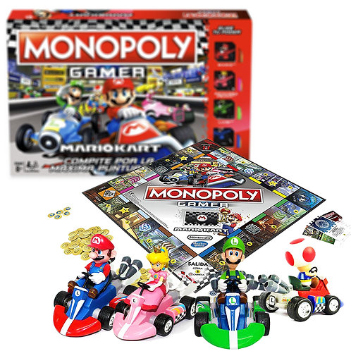 Juego De Mesa Monopoly Gamer Mario Kart Hasbro Espanol Arfershop Cdmx