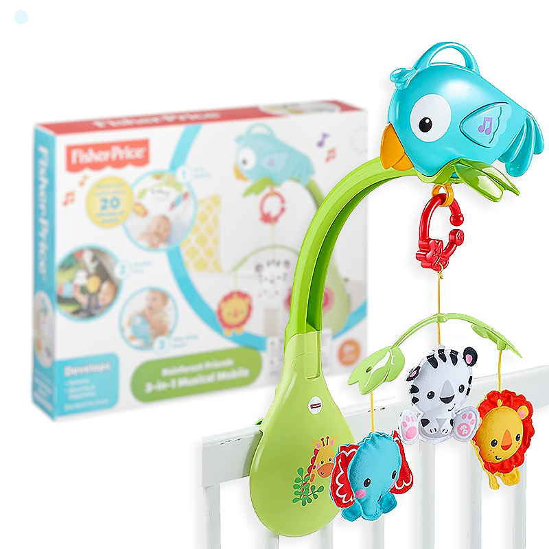 Móvil Musical 3 En 1 Amigos De La Naturaleza - Fisher Price